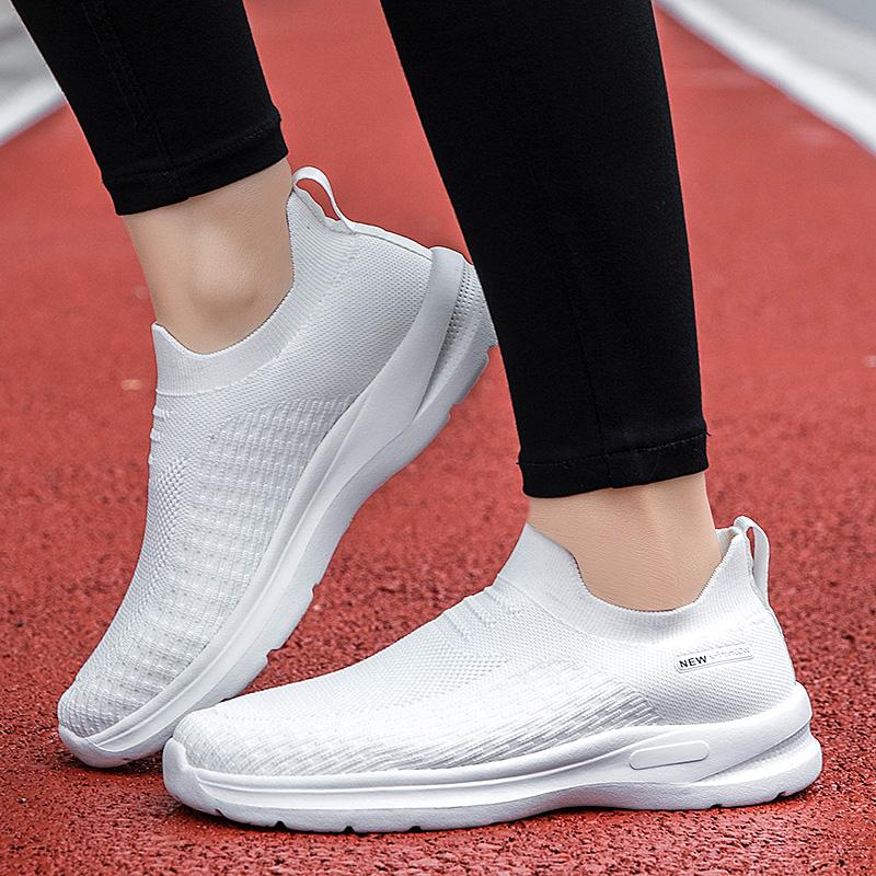 Unisex Menn Kvinner Lilla Fritidssko Myk Såle Slip-On Sneakers Løpesko Kvinner Lettvekt Loafers Gåsko Herrefottøy