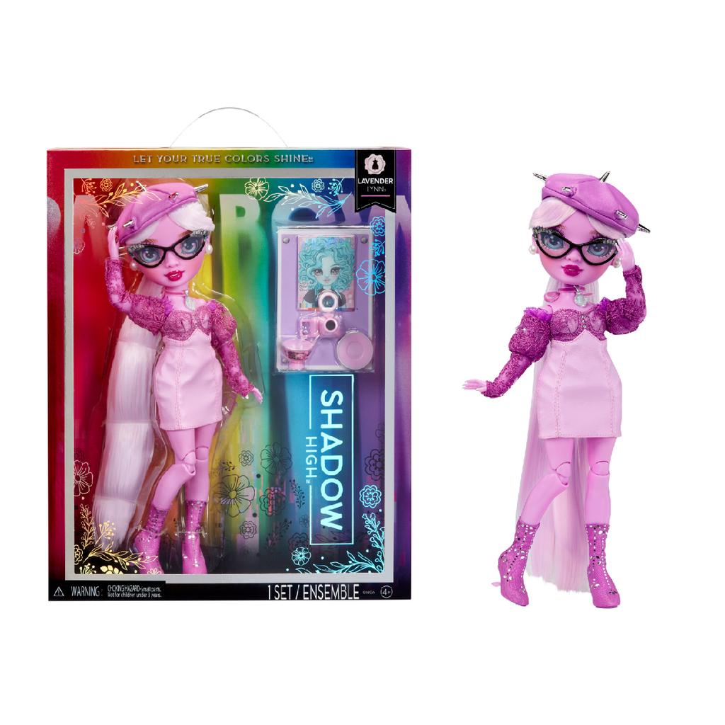 MGA Shadow High Doll Lavender Lynn Pinkie James Jointed Fashion Doll with Accessories Deluxe Articulated Collectible Toy Gifts