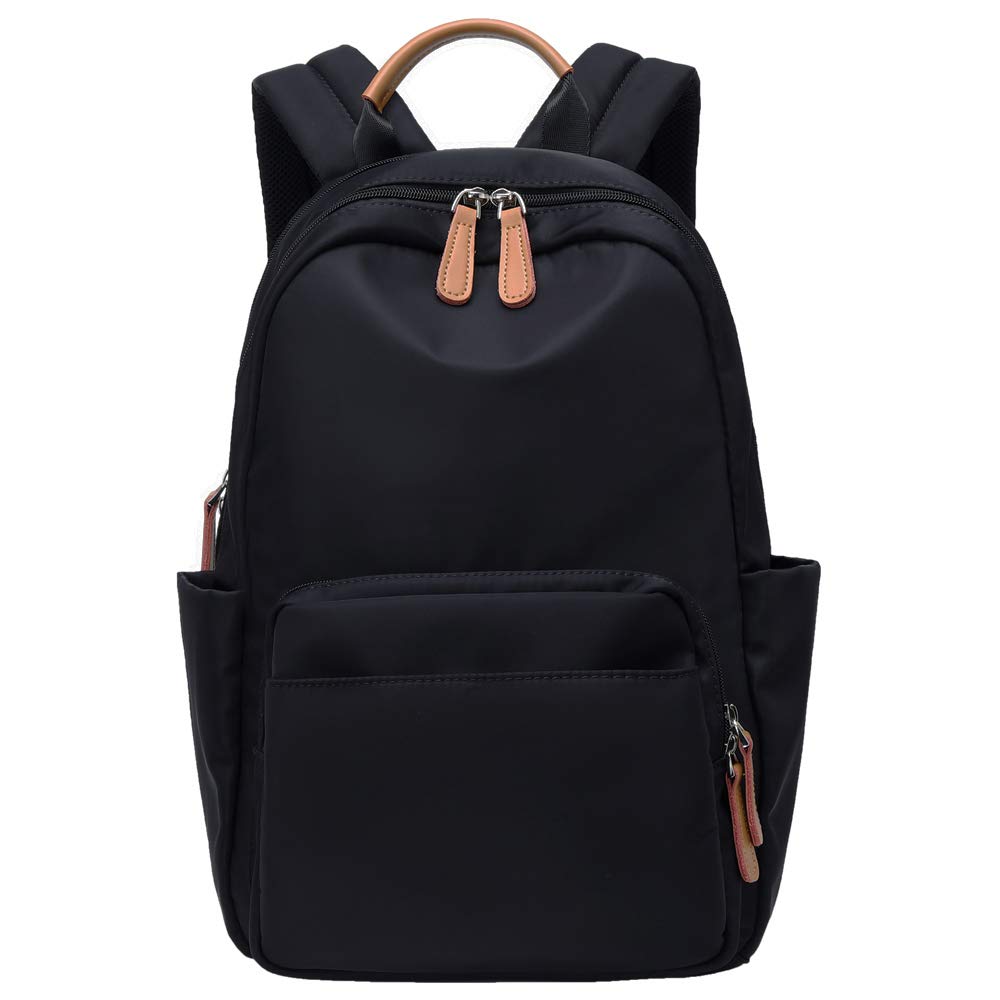 

14 рюкзак для женщин и большой ПК для школы и для спины для похода рюкзак [PAOIXEEL] 2-слойная структура, карманы, мужчины, A4, вместимость, рюкзак, чёрный