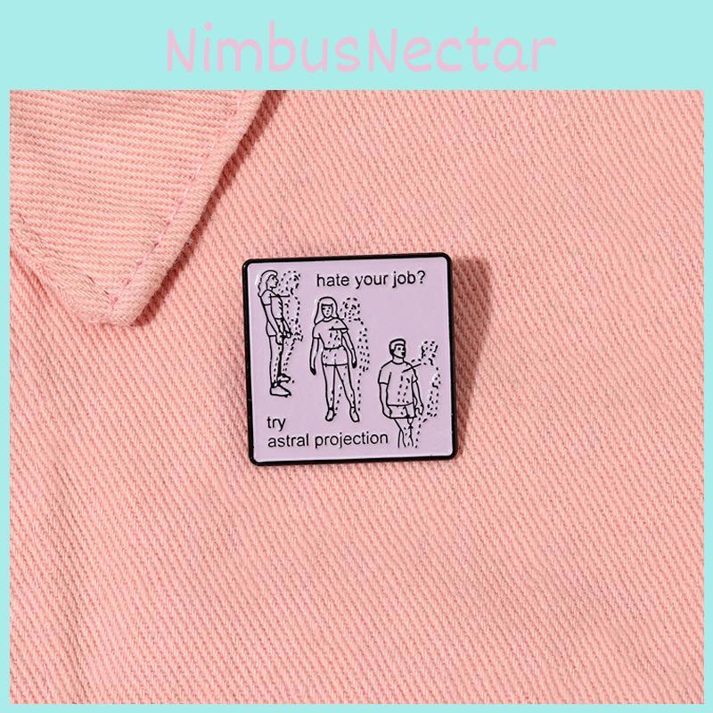 Quirky Geometric Alphabet Badge Unique Personality Brooch For Creative Expression