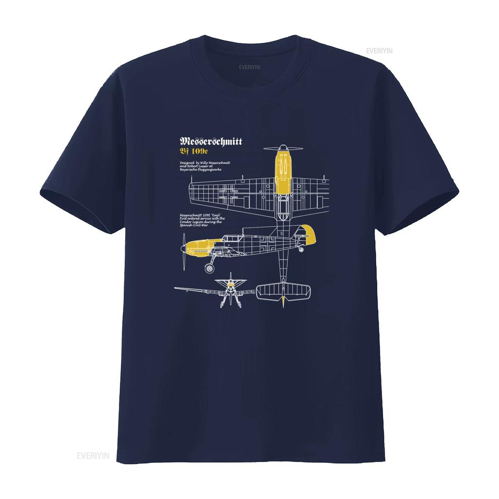 Vintage Aviation Themed Messerschmitt Bf109 T Shirt Retro Airplane Design for Enthusiasts vintage Washed streetwear graphic