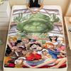 Coperta in Flanella con Stampa Personaggio One Piece, Alta qualità Confortevole per Tutte le Stagioni, Arredamento per la Casa, Calore e Comfort, Perfetta per Regali di Natale