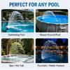 Swim Pool Water Feature Aerator Nozzle 3/4Inch Threaded ABS Head for Home and Commercial Pool Return Outlet Sprays Use