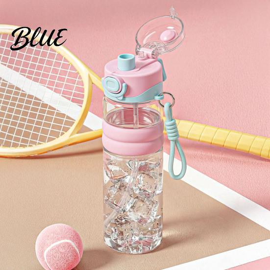 Leak Proof Sports Water Bottle Spray Bottle 750ml Dual-Use Mist And Drink Cup with Safety Outdoor Fitness Drinking Lock Leak-Proof Plastic