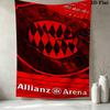 Fc Bayern Munich Wall Tapestry Aesthetic Wall Hanging Printed Fabric Blanket Decorative Tapestries For Bedroom Living Room Home Decor
