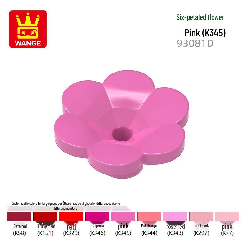 Wange Small Particle Compatible Building Blocks Set - Flower Assembly (4728/4727/15469w)