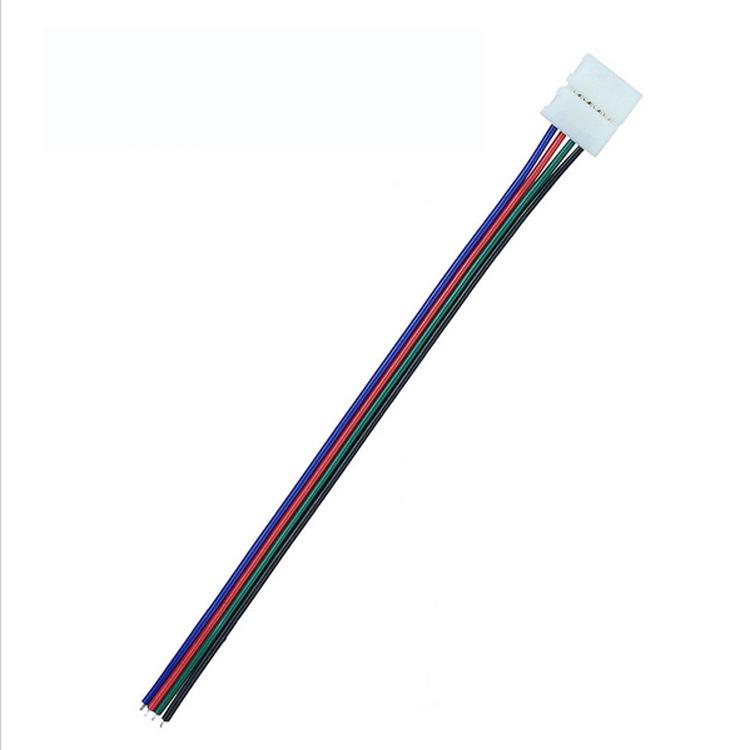 Solderless Connector Cable for LED 3528/5050 Strip Light - Seven-Color Snap, Low Voltage