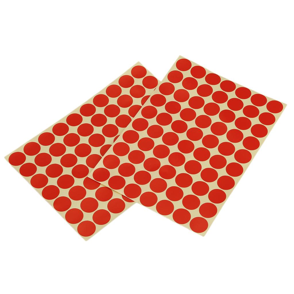 BHBL 19mm Circles Round Code Stickers Self Adhesive Sticky Labels Red