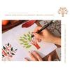 6 Pcs Tree Stencils Cartoon Leaf Stencils Hollow Out Drawing Templates for DIY Projects Reusable Painting Template