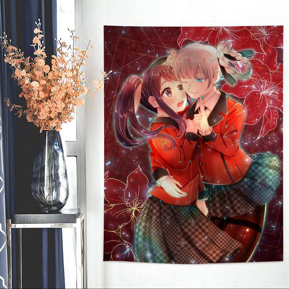Japanese Manga Kakegurui Hanging Bohemian Tapestry Hippie Wall Hanging Bohemian Wall Tapestries Mandala Wall Hanging Home Decor