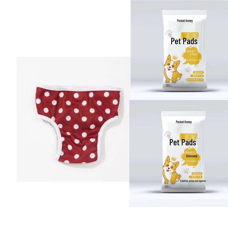 Female Dog Sanitary Belly Band - Menstrual Care Underwear for Puppies