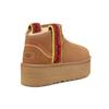 UGG Womens Classic Ultra Mini Platform 'Braid - Chestnut' (women's sizes) Chestnut Snow Boots 1138491 CHE