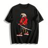 Cyber Space Warrior Graphic Casual Hoodie Streetwear Pure Cotton T-shirt