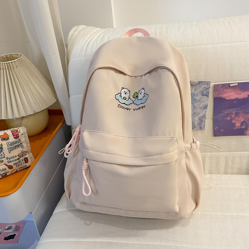 Schoolbag High Value Cute Schoolbag Girls Junior High School College Students Large Capacity Niche Girls Backpack Lightweight Travel Backpack