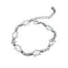 Hip-hop Punk Thorn-knotted Bracelets Necklace Set for Men Women Sliver Color Fashion Personality Street Wear Jewelry Accessories