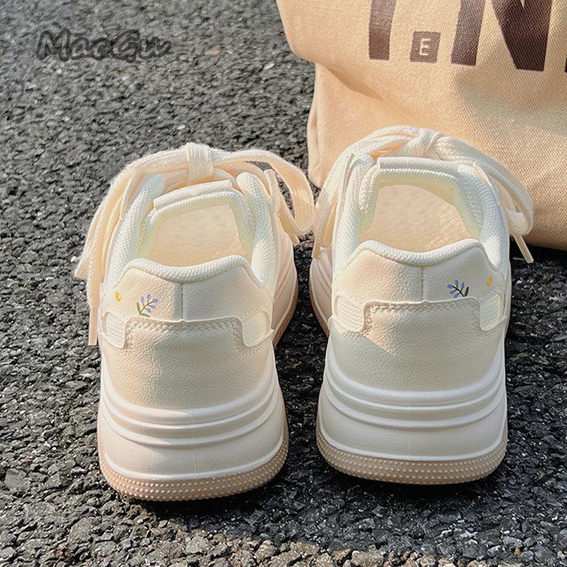 Cute Cartoon Designer Sneakers Women 2024 Summer Breathable Mesh Women's Vulcanized Shoes Casual Student Platform Shoes