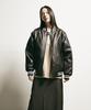 Ffeff Studio Leather Varsity Jacket (Brown)