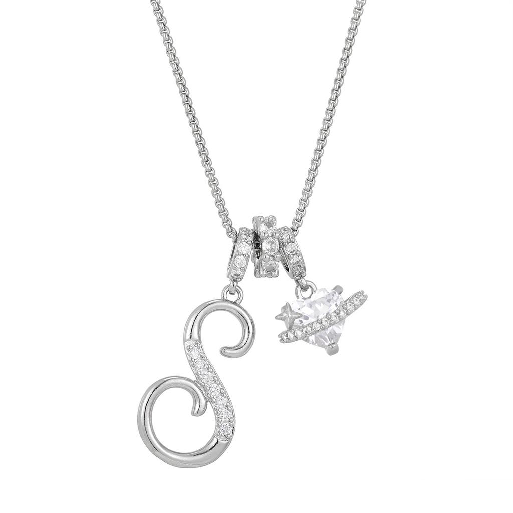 Cross-border necklace dopamine 26 English letter necklace girl light luxury niche high-end Amazon pendant jewelry