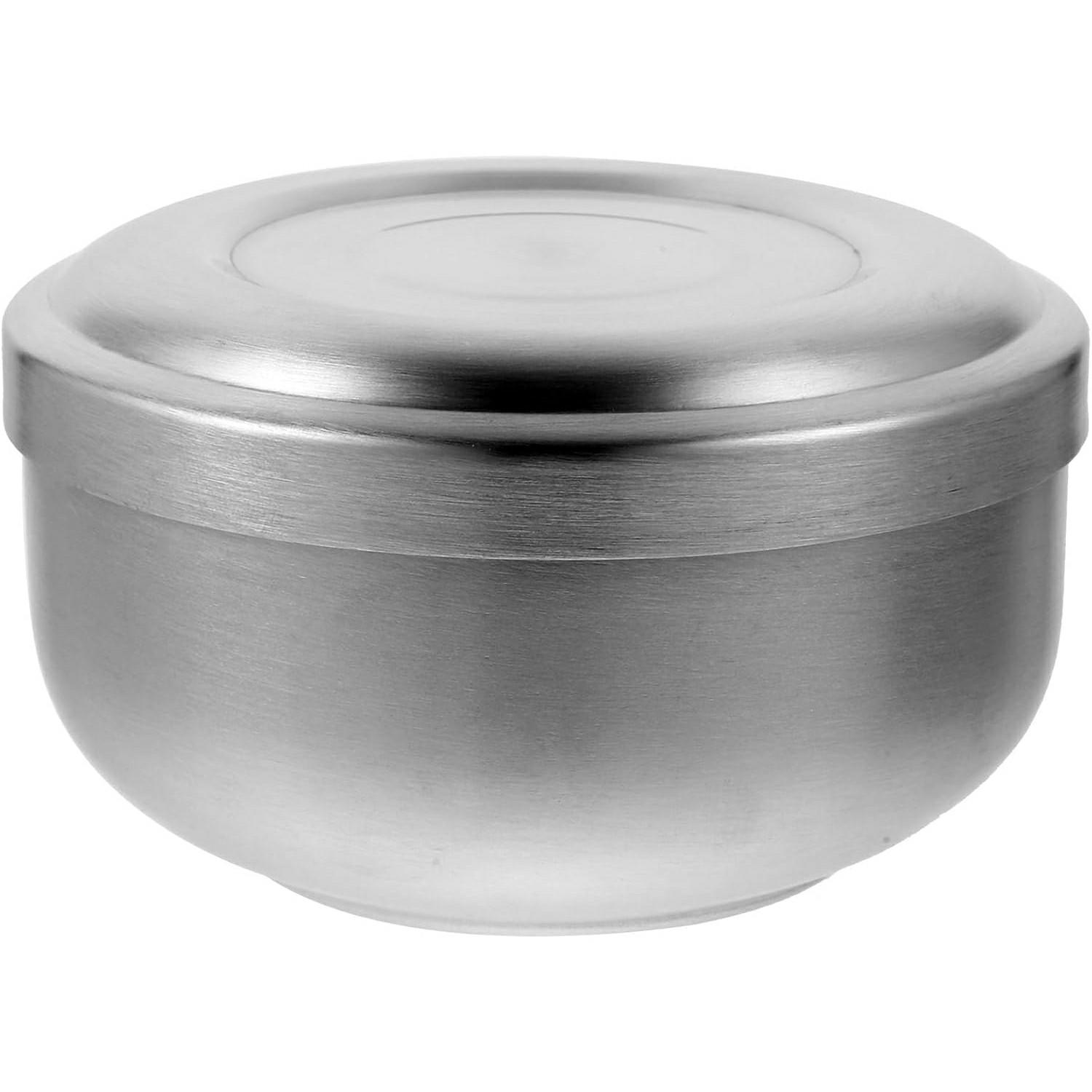 

Stainless Steel Shaving Bowl Lather Mug for Men Wide and Deep Soap Container Beard Grooming Accessory A
