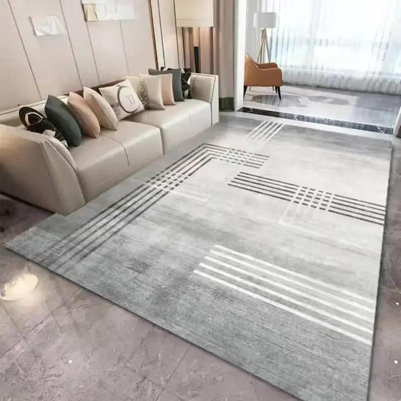 Basit Modern Halı Oturma Odası Kanepe Sehpa Mat Lüks yatak odası dekoru Ev Yumuşak Başlangıç ​​Mat Halılar Yatak Odası Büyük Halı