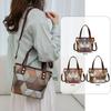 Splicing Contrasting Color Bag Women's New Trendy Fashion Texture Handbag Casual Large Capacity Shoulder Messenger Bag