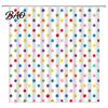 Stylish Retro Bathroom Decor Polka Dot Shower Curtain with Hooks, Waterproof Fabric Curtain, Bath Decorative Curtains for Tub Bathtub Decor, Washable,