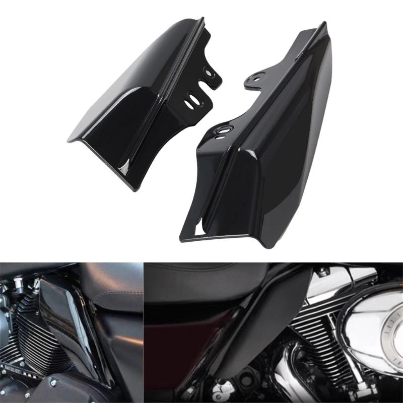 Motorcycle Middle Frame Air Deflector Replacement Heat Shield Deflector for 2001-2008 Models Engine Guard Protection