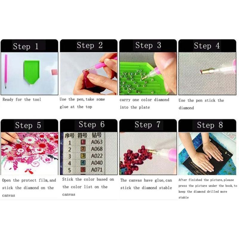 Santa Claus Diamond Embroidery Mosaic Crystal 5D Cross Stitch Diamond Painting DIY Wall Sticker