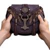 Pungă Medievală Imprimată din Piele Ecologică, Geantă de Talie Portabilă Retro Renaștere, Portofel pentru Monede, Geantă pentru Zaruri, Perfectă pentru bărbați și femei cărora le place călătoria și aventura