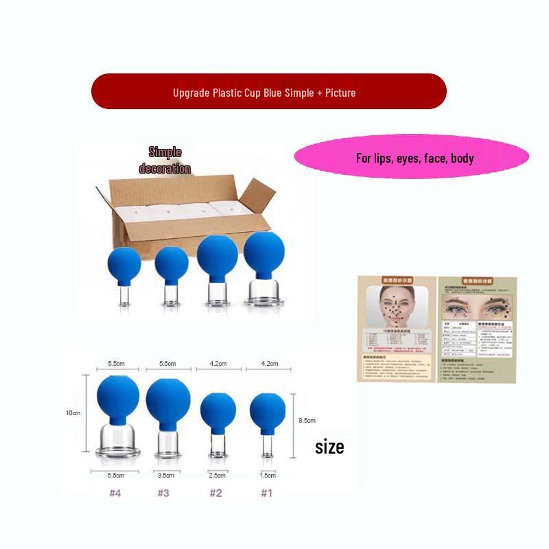 Enhanced Silicone Facial Cupping Set for Skin Lifting and Beauty