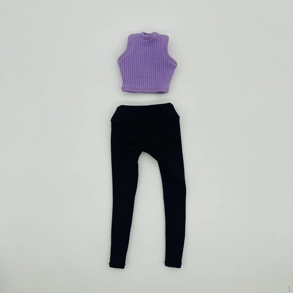 1/6 Knitted Vest with Dressed Pants The Relaxed Basic Knitting Tank Top for 12 Inches