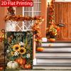 2D Flat - 2D Flat, Thanksgiving Happy Autumn Pumpkin Sunflower Garden Flag_2-28X40 Inch Outdoor Garden Flag Double-Sided Home Decoration Courtyard Dec
