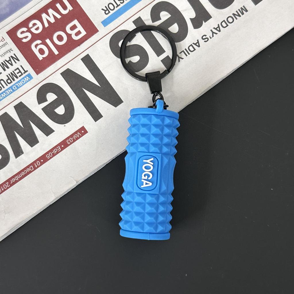 Fitness Series Gummi-Schlüsselanhänger: Hantel- & Kurzhantel-Anhänger für Geschenke