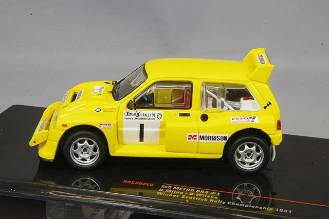 Ixo Model MG Metro 6R4 1991 Scottish Rally Winner RAC362LQ #1 D.Milne/B.Wilson 1/43