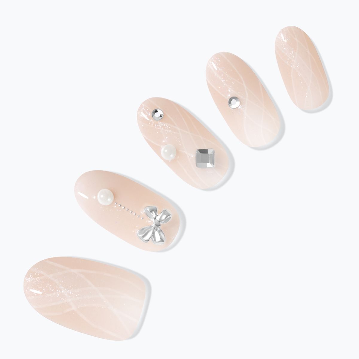 Magic Press Milky Veil (Almond) Nail Tips