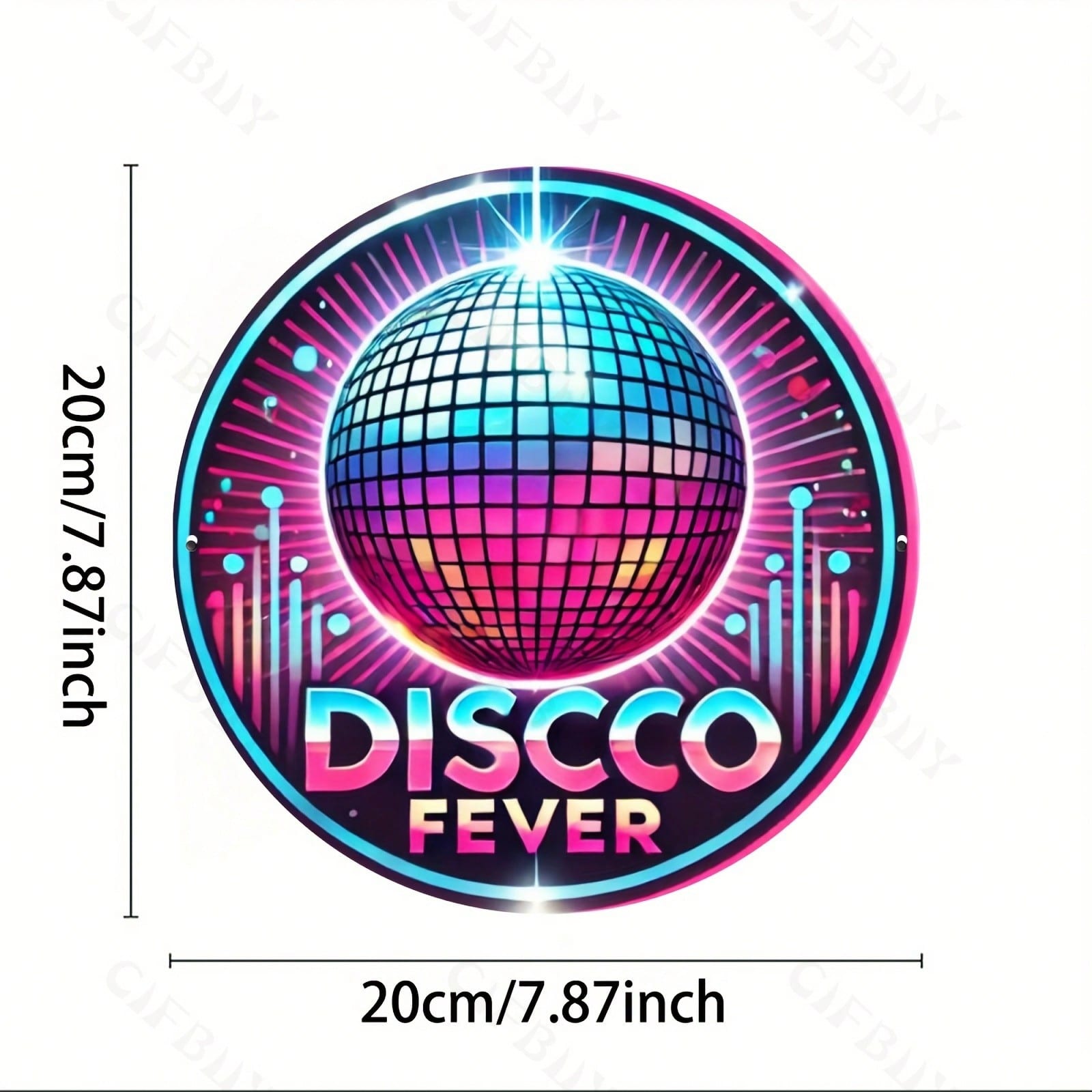 

Vintage Disco Ball Aluminum Wall Art Reusable Home Decor Gift різнокольоровий