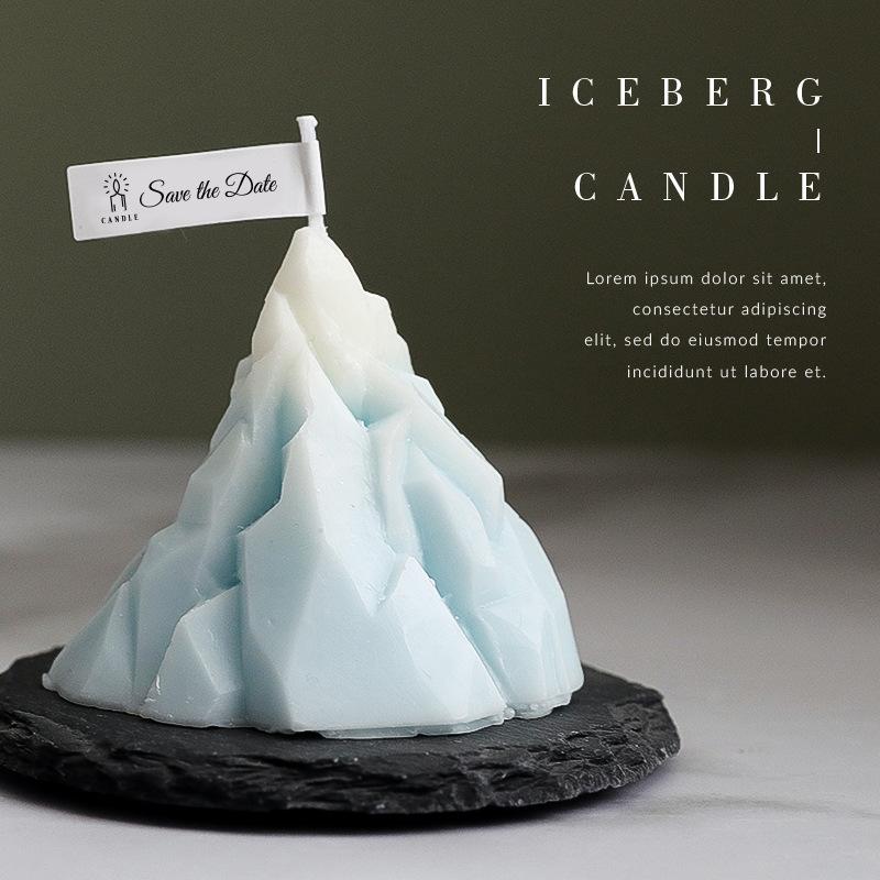 Iceberg Scented Candles Creative Gifts Handmade Ornaments Decorative Fragrance Candles
