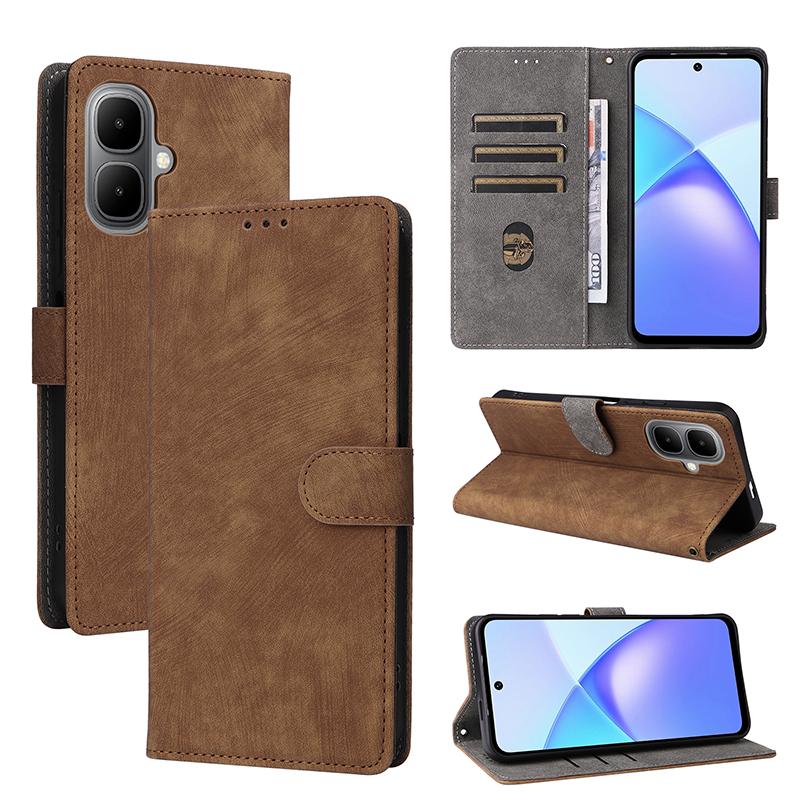 

Flip Cover for Infinix Smart 10 / Tecno Pop 10 4G PU Leather Full-Body Protection With [RFID Blocking] Shockproof Durable Retro Phone Case for Infinix Smart 10 4G чорний