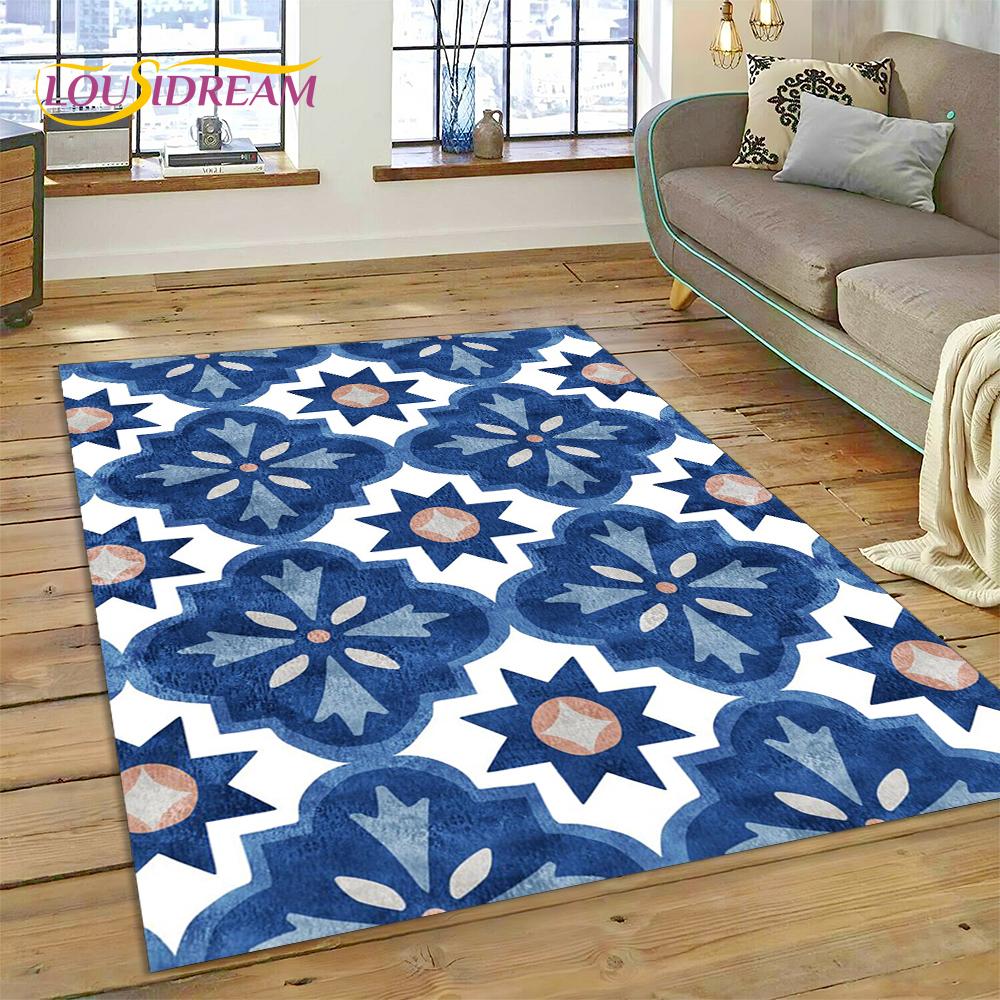Bohemia Nordic Celts Turkish Series Carpet Rug for Home Living Room Bedroom Sofa Doormat Decor,kid Area Rug Non-slip Floor Mat