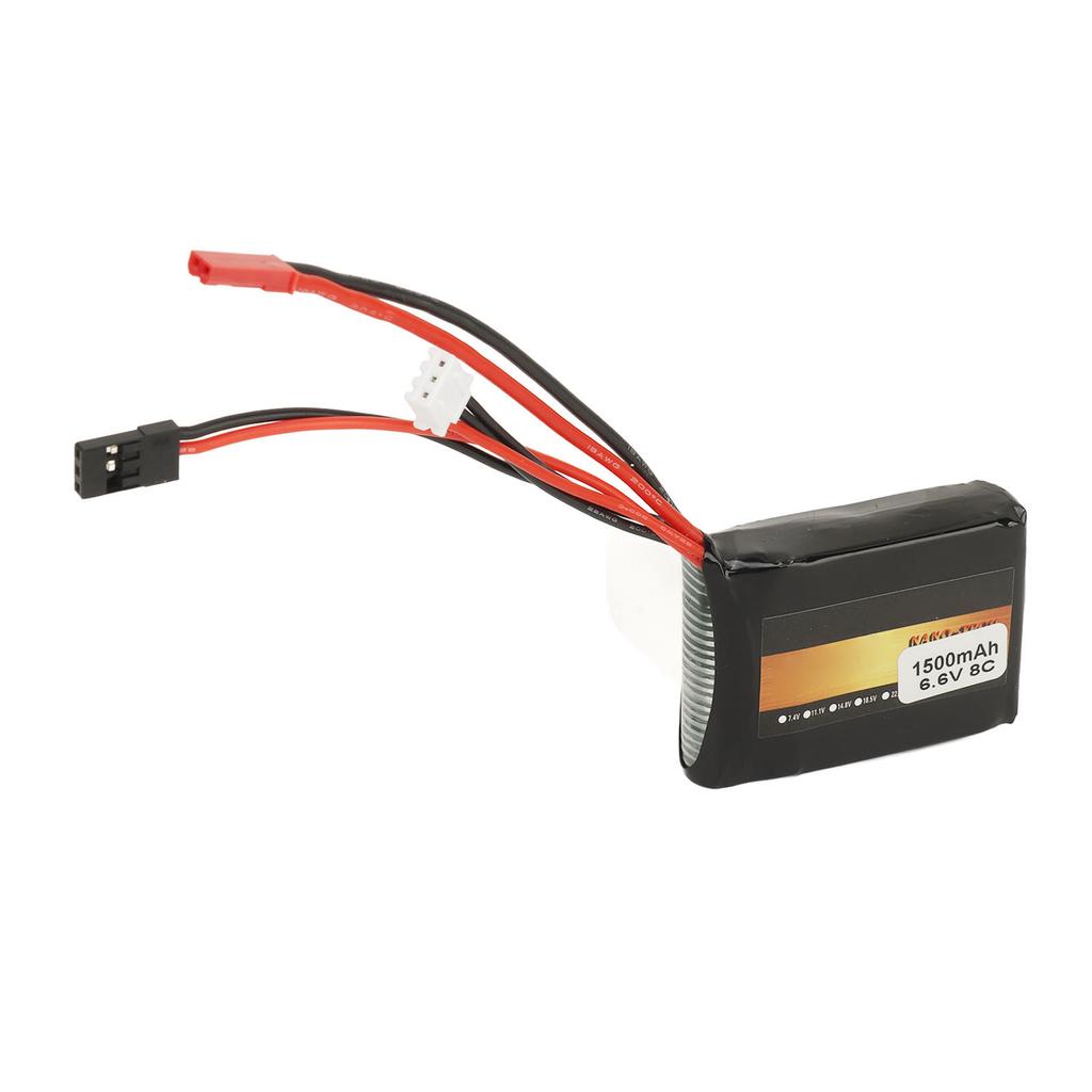 6.6V 1500mAh 8C Lithium Battery Replacement for Futaba 4PX 14SG 4PV 4PLS 3PV Remote Control