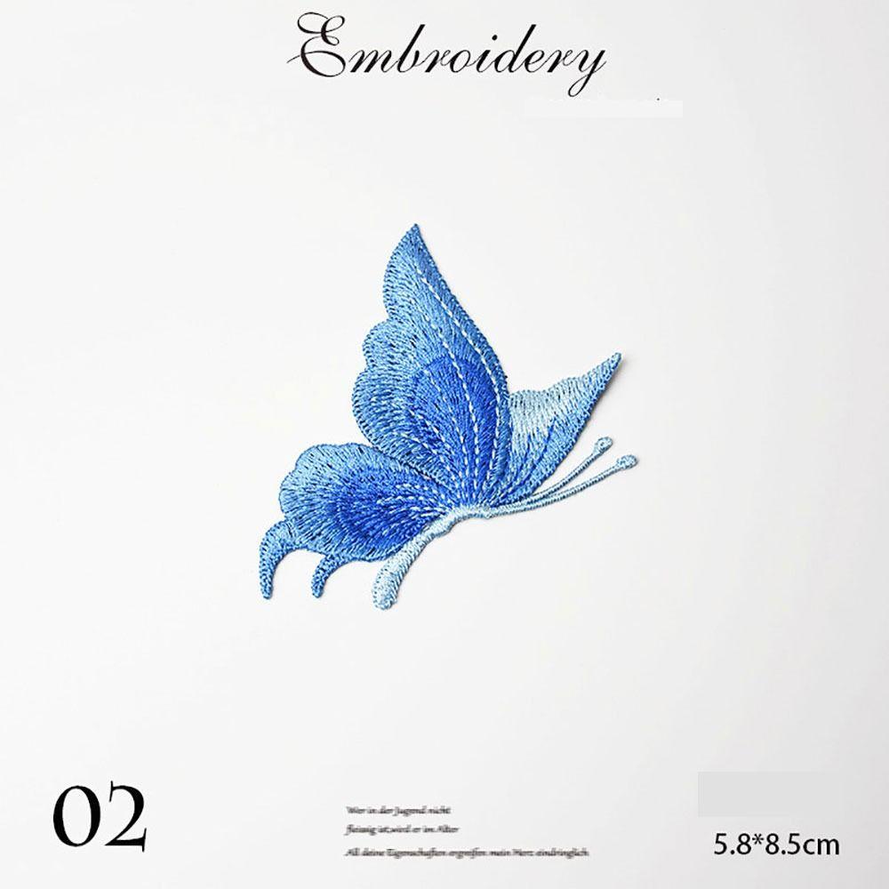3Pcs/Set Mesh Embroidered Butterfly Patches DIY Clothes Patches  Hats Skirt Legging Hair Clips Decor