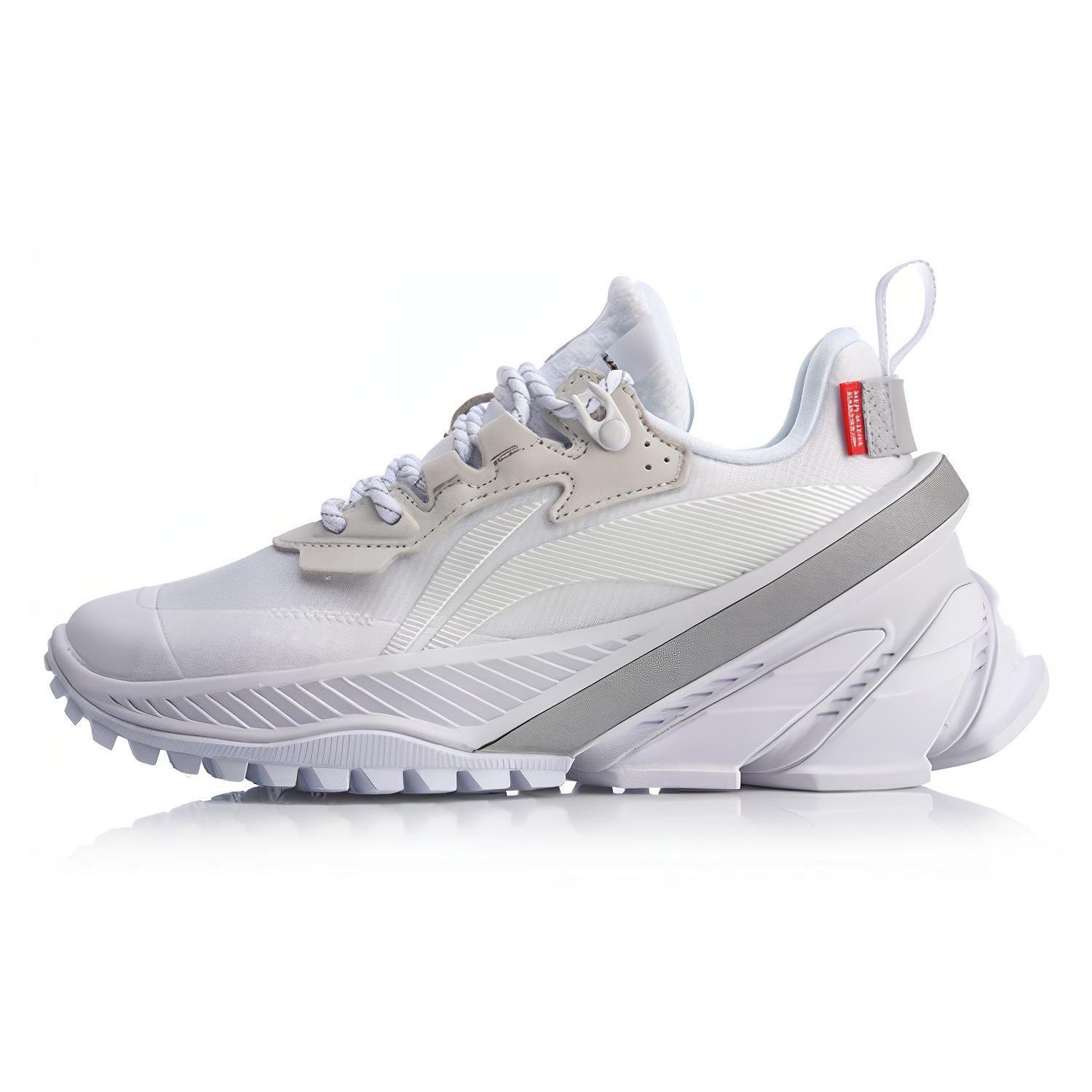 

Li Ning Cushioning Slip Resistant Lightweight Low top Running Shoes Women s White ARHQ066-2 37