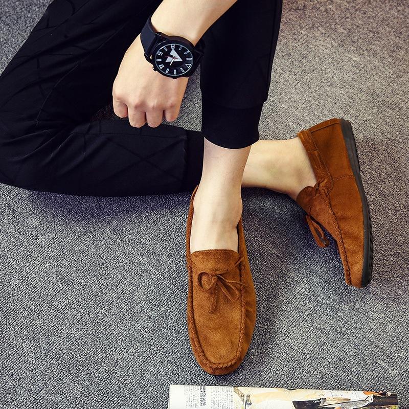 Social Guy Doudou Shoes Men's Spring New Products New Matte Breathable Lazy Foot Casual Men's Shoes