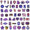 50Pcs Colorful Neon Stickers Aesthetic Decals for Laptop Pad Phone Fridge Travel Luggage Water Bottle Scrapbook Stciekrs