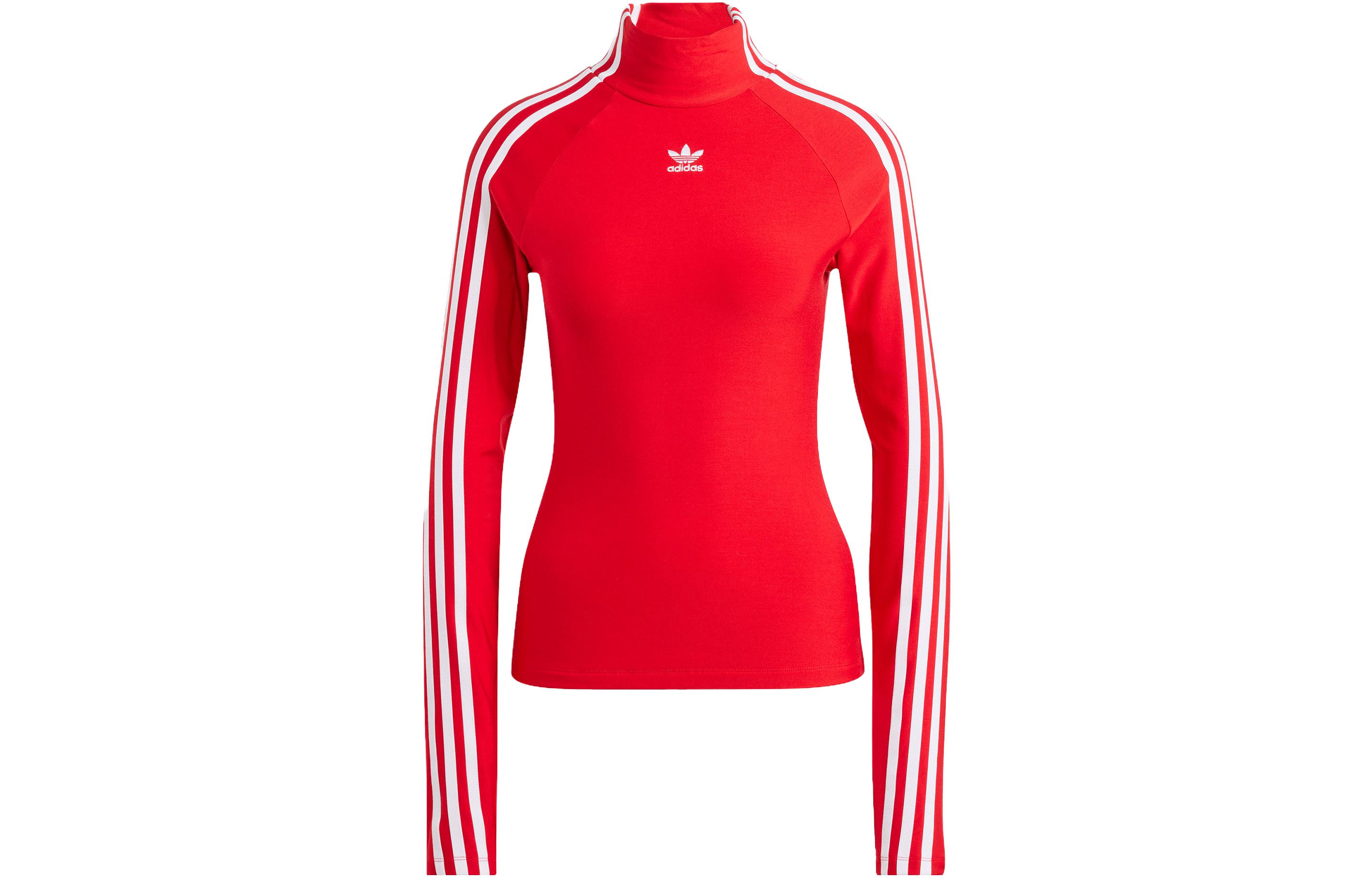 Adidas Originals ADILENIUM Raglan Sleeve T Shirt Women s Red IV9329 XXS