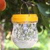 Wasps Traps, Solar Powered Bee Trap With UV LED Light Outdoor Hanging Traps, Reusable Hornets Trap For Indoor Outdoor Patio Garden Home