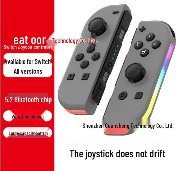 Switch Joy-Con Wireless RGB Bluetooth Game Controller Pair with Lights