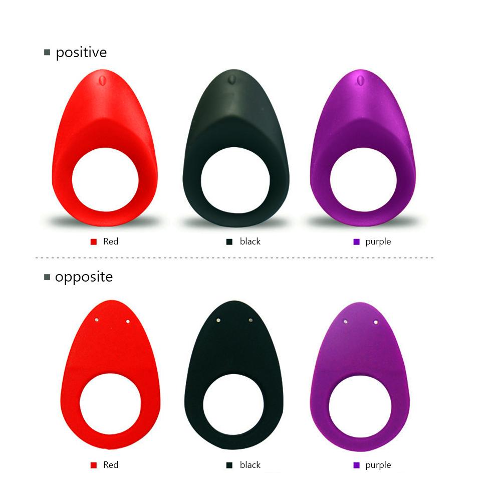 GF RE007 USB Rechargeable Silicon Vibrator Men Cock Ring Magnetic Penis Rings Rubber for Men