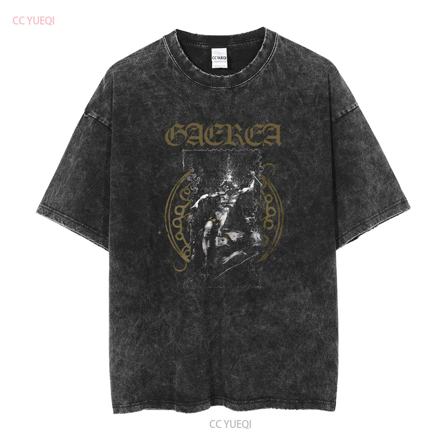 

GAEREA Mantle T Shirt long or short sleeves vintage Washed Stylish Top For Everyday Wear Comfortable Versatile graphic M