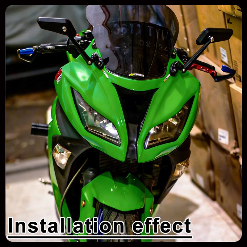 Sportbike Mirrors for KAWASAKI NINJA250 / NINJA400 / NINJA500 / ZX-25R / ZX-4R / ZX-4RR Has Anti-glare Function Aluminum Alloy